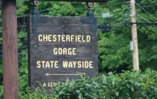 Chesterfield Gorge Nature Area Sign